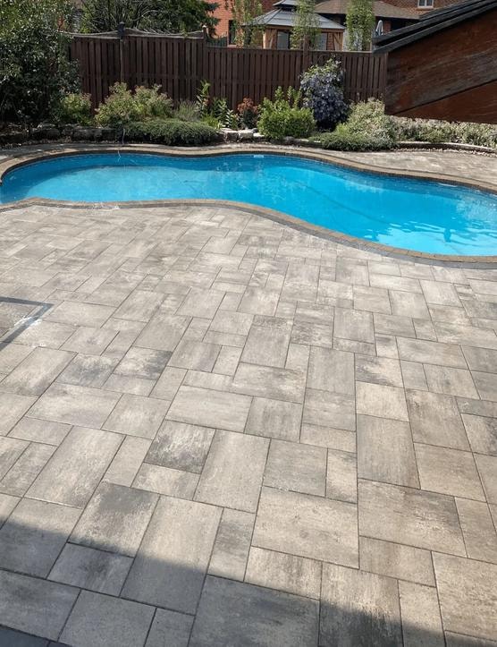 BCI Landscaping pool and hardscaping project